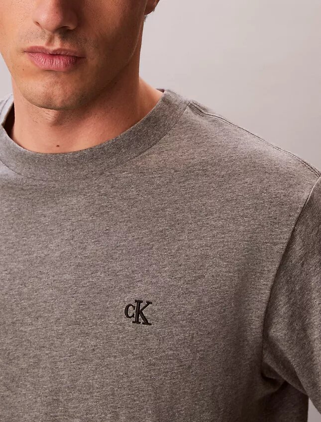 Camiseta holgada con Monogram bordado Camiseta holgada con Monogram bordado