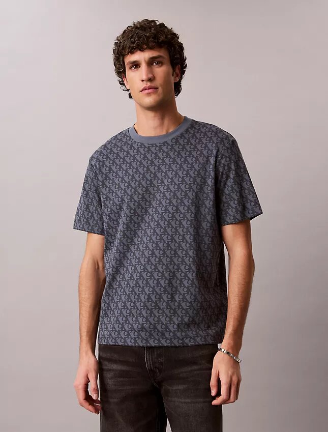 Camiseta holgada con Monogram integral Camiseta holgada con Monogram integral