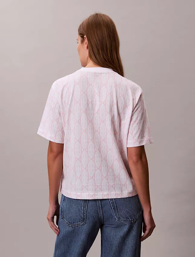 Camiseta holgada con Monogram integral Camiseta holgada con Monogram integral