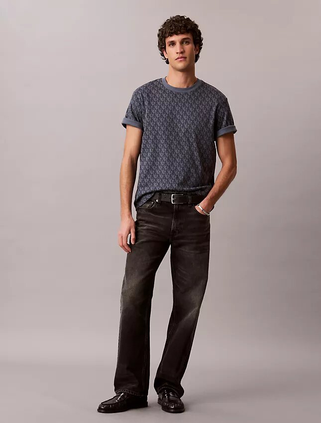 Camiseta holgada con Monogram integral Camiseta holgada con Monogram integral