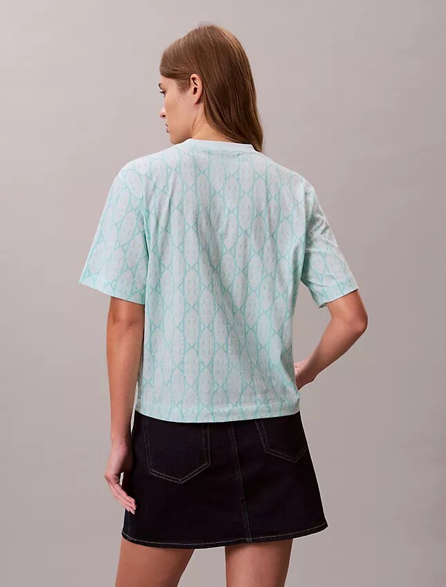 Camiseta holgada con Monogram integral Camiseta holgada con Monogram integral