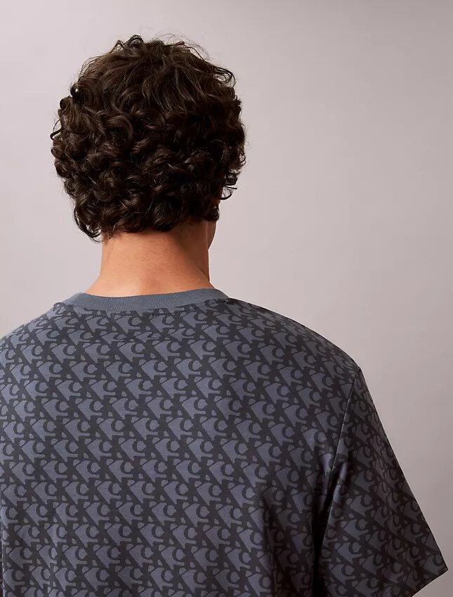 Camiseta holgada con Monogram integral Camiseta holgada con Monogram integral