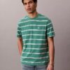 Camiseta holgada con rayas y Monogram Camiseta holgada con rayas y Monogram