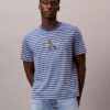 Camiseta holgada con rayas y Monogram Camiseta holgada con rayas y Monogram
