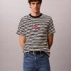 Camiseta holgada con rayas y Monogram Camiseta holgada con rayas y Monogram