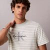 Camiseta holgada con rayas y Monogram Camiseta holgada con rayas y Monogram
