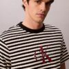 Camiseta holgada con rayas y Monogram Camiseta holgada con rayas y Monogram