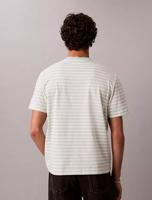 Camiseta holgada con rayas y Monogram Camiseta holgada con rayas y Monogram