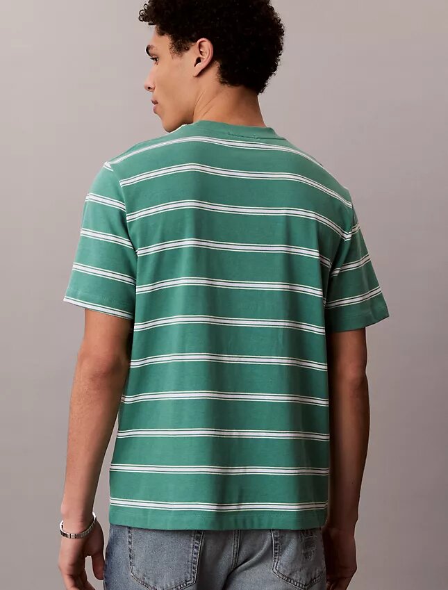 Camiseta holgada con rayas y Monogram Camiseta holgada con rayas y Monogram