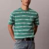 Camiseta holgada con rayas y Monogram Camiseta holgada con rayas y Monogram