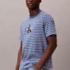 Camiseta holgada con rayas y Monogram Camiseta holgada con rayas y Monogram