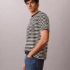 Camiseta holgada con rayas y Monogram Camiseta holgada con rayas y Monogram