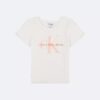 Camiseta Monologo de punto acanalado grueso para niñas Camiseta Monologo de punto acanalado grueso para niñas
