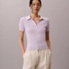 Camiseta polo de algodón acanalado suave
