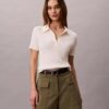 Camiseta polo de algodón acanalado suave