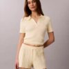 Camiseta polo de algodón acanalado suave