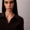 Camiseta polo de algodón acanalado suave