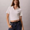 Camiseta polo de algodón con ribete contorneado Camiseta polo de algodón con ribete contorneado