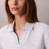 Camiseta polo de algodón con ribete contorneado Camiseta polo de algodón con ribete contorneado