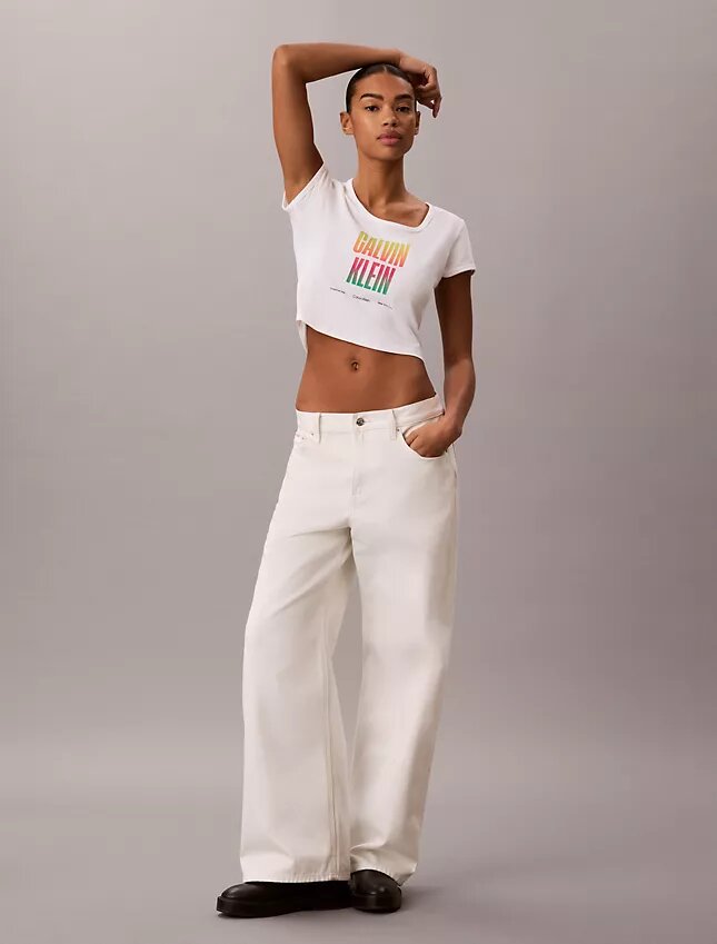 Camiseta Pride de cuello redondo ajustado Camiseta Pride de cuello redondo ajustado
