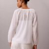 Camiseta sin botones de mezcla de algodón ligero