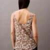 Camiseta sin mangas con estampado fluido Camiseta sin mangas con estampado fluido