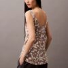 Camiseta sin mangas con estampado fluido Camiseta sin mangas con estampado fluido