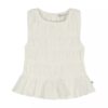 Camiseta sin mangas con fruncidos para niñas
