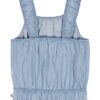 Camiseta sin mangas con fruncidos para niñas