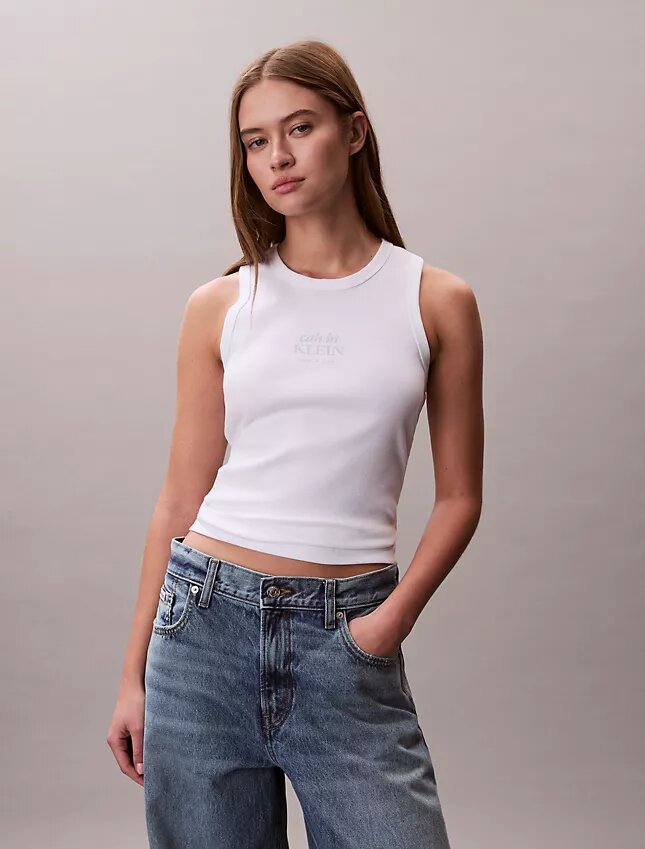 Camiseta sin mangas con gráfico del logotipo Camiseta sin mangas con gráfico del logotipo
