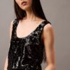 Camiseta sin mangas con lentejuelas Camiseta sin mangas con lentejuelas