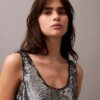 Camiseta sin mangas con lentejuelas Camiseta sin mangas con lentejuelas
