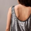 Camiseta sin mangas con lentejuelas Camiseta sin mangas con lentejuelas