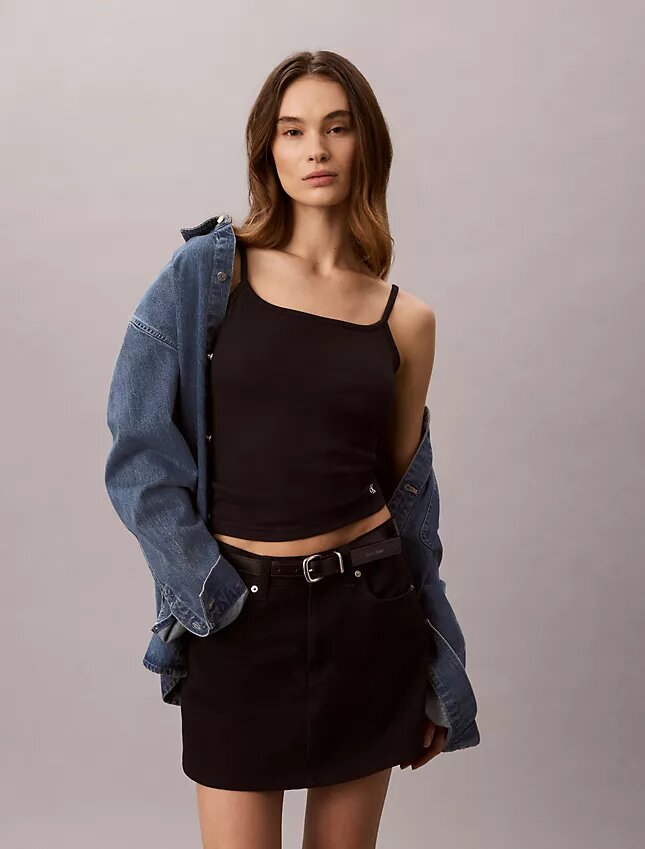 Camiseta sin mangas con ribete Camiseta sin mangas con ribete