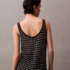 Camiseta sin mangas con textura jacquard Camiseta sin mangas con textura jacquard