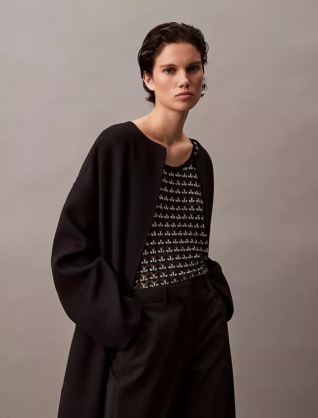 Camiseta sin mangas con textura jacquard Camiseta sin mangas con textura jacquard