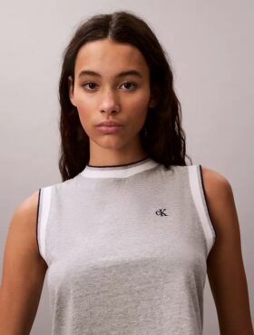 Camiseta sin mangas corta con Monogram