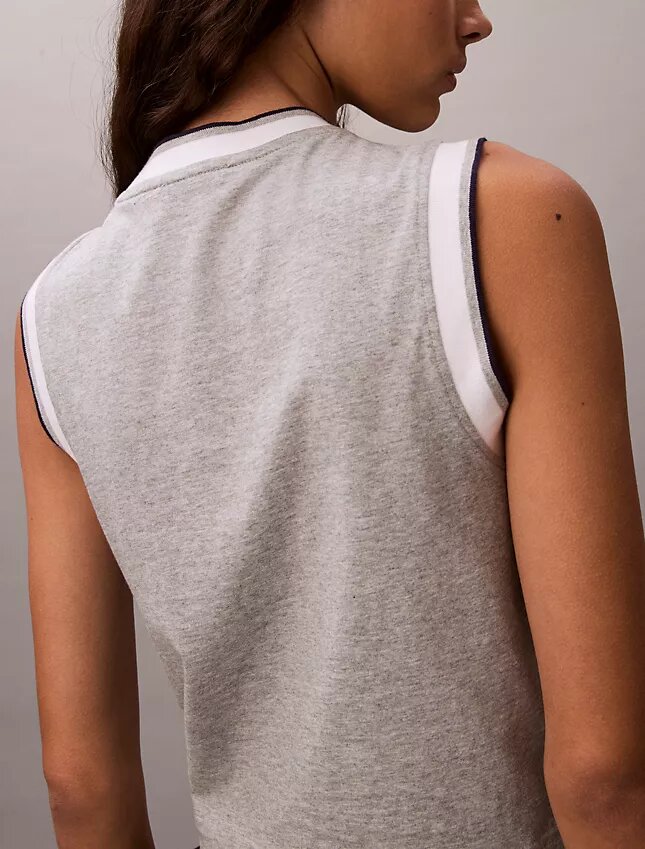 Camiseta sin mangas corta con Monogram Camiseta sin mangas corta con Monogram