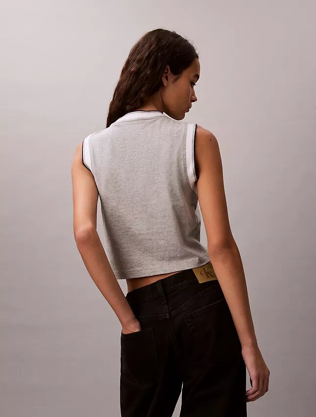 Camiseta sin mangas corta con Monogram Camiseta sin mangas corta con Monogram