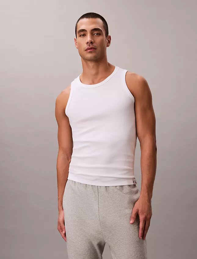 Camiseta sin mangas de algodón elástico para dormir Camiseta sin mangas de algodón elástico para dormir