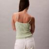 Camiseta sin mangas de canalé con brillo líquido Camiseta sin mangas de canalé con brillo líquido