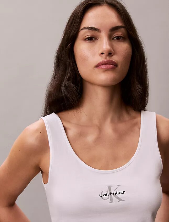 Camiseta sin mangas de Cotton Stretch Camiseta sin mangas de Cotton Stretch