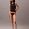 Camiseta sin mangas de Cotton Stretch acanalada