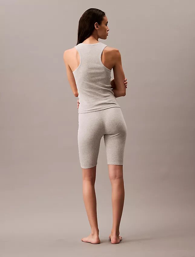 Camiseta sin mangas de Cotton Stretch acanalada Camiseta sin mangas de Cotton Stretch acanalada