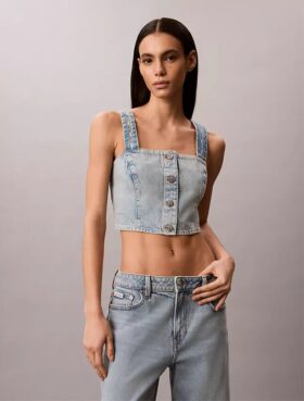 Camiseta sin mangas Denim Trucker