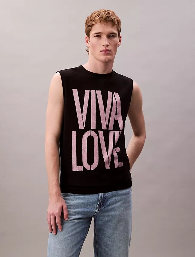Camiseta sin mangas holgada «Pride Viva Love» de Marc Hundley Camiseta sin mangas holgada «Pride Viva Love» de Marc Hundley
