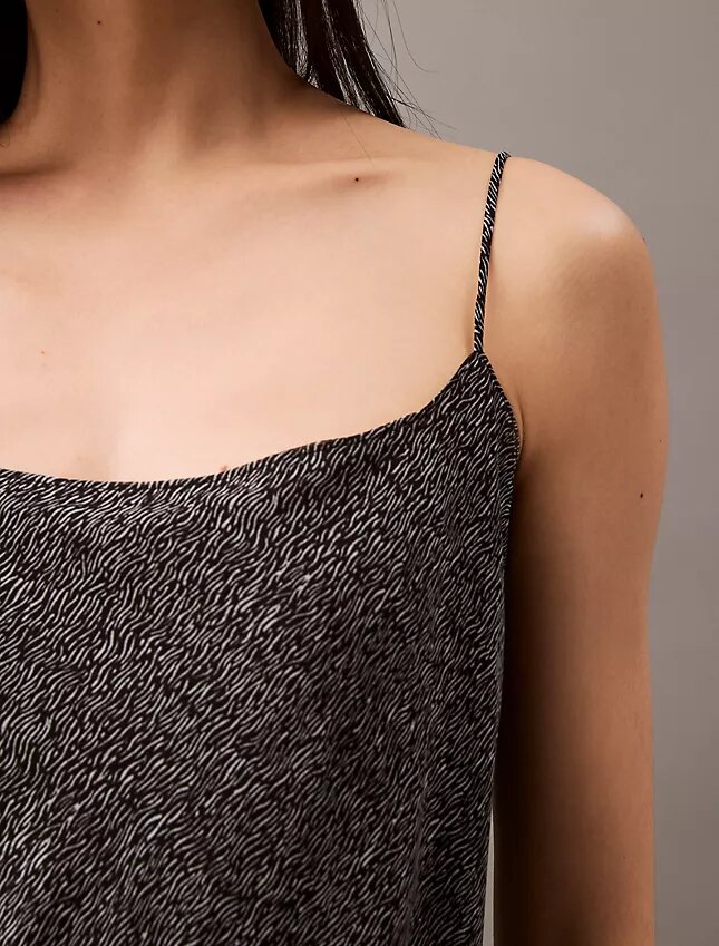 Camisola holgada estampada de gasa Camisola holgada estampada de gasa