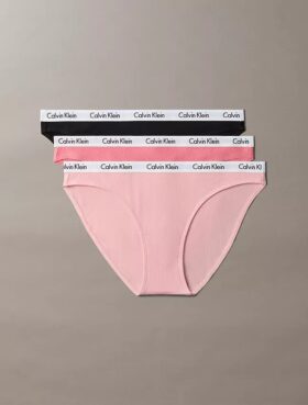 Carousel Cotton Stretch Rib Bikini, paquete de 3