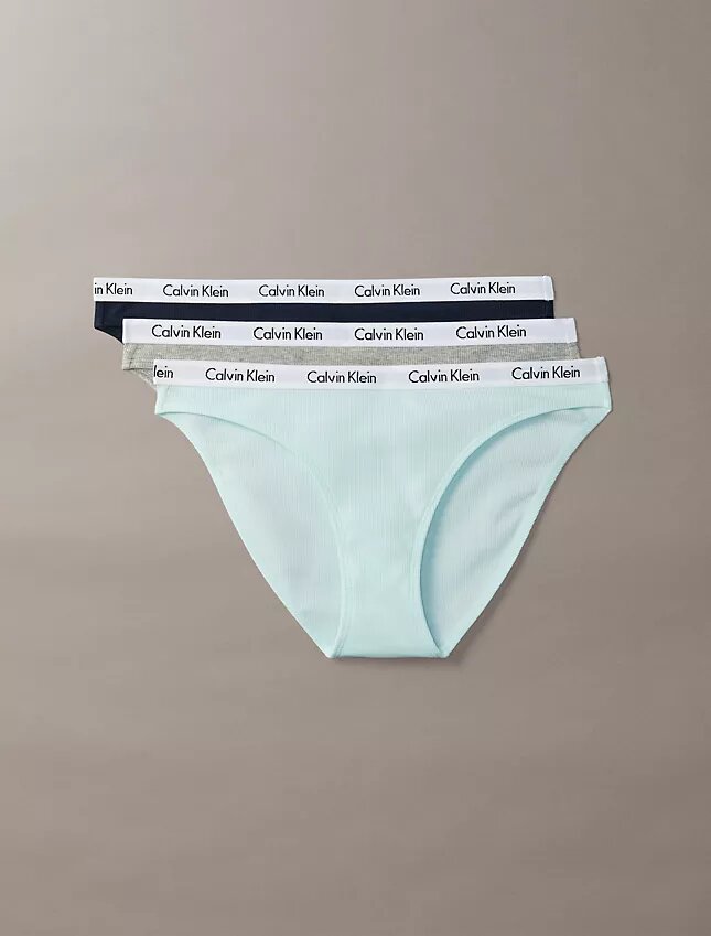 Carousel Cotton Stretch Rib Bikini, paquete de 3 Carousel Cotton Stretch Rib Bikini, paquete de 3