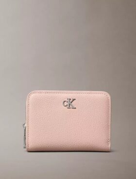 Cartera con solapa y cremallera Minimal Monogram